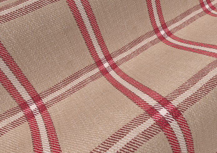 Applecross, Cranberry - Made to Measure Curtains - Image 4